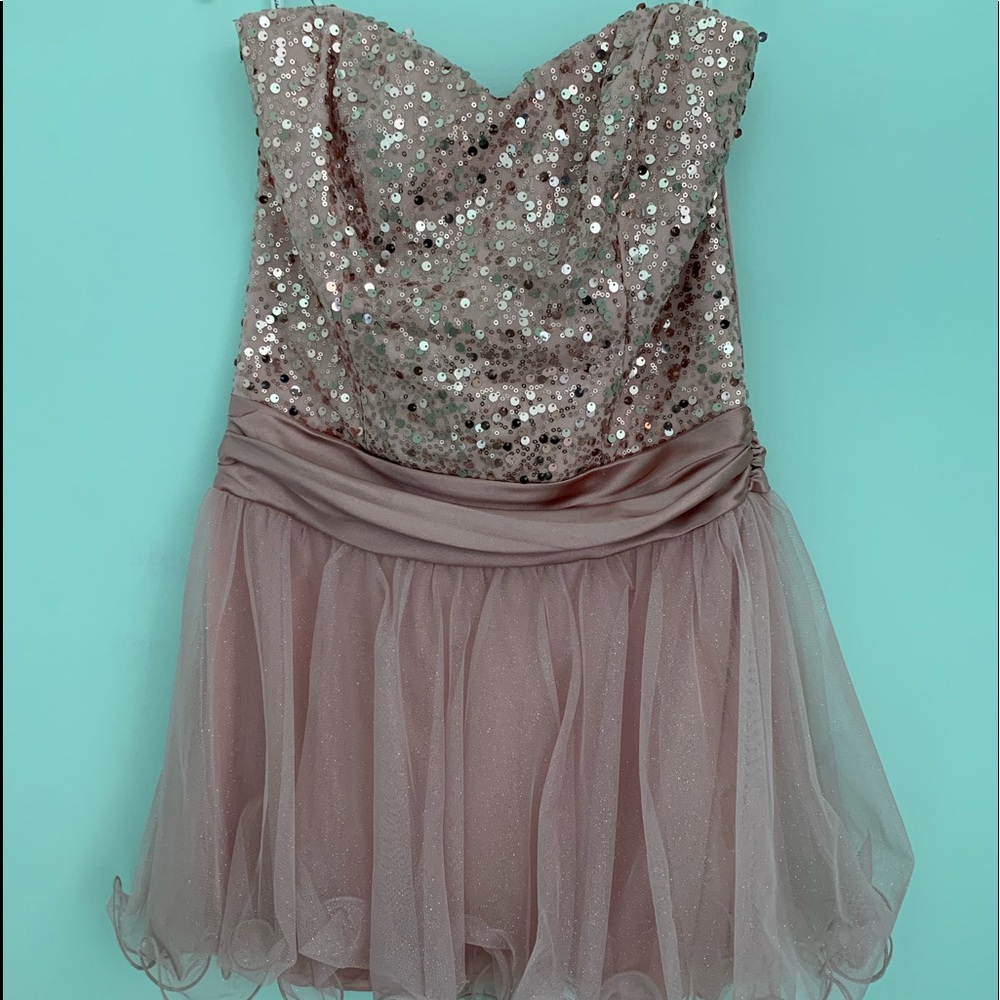 Light pink homecoming style dress